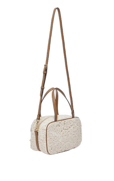 Borsa donna bauletto Liu-jo Ferielle M Bowling cream BS26LJ67 AA6113 J3865 X0459