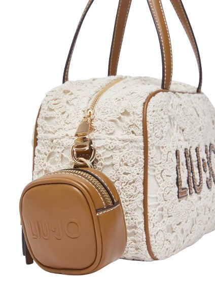 Borsa donna bauletto Liu-jo Ferielle M Bowling cream BS26LJ67 AA6113 J3865 X0459