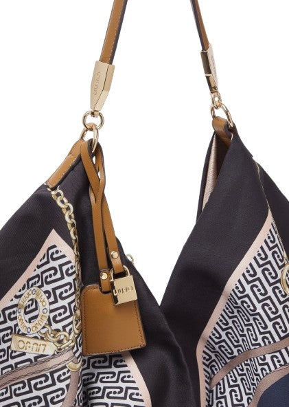 Borsa donna Liu-jo foulard bag nero multicolore BS26LJ66 AA6194 T2745 P9221