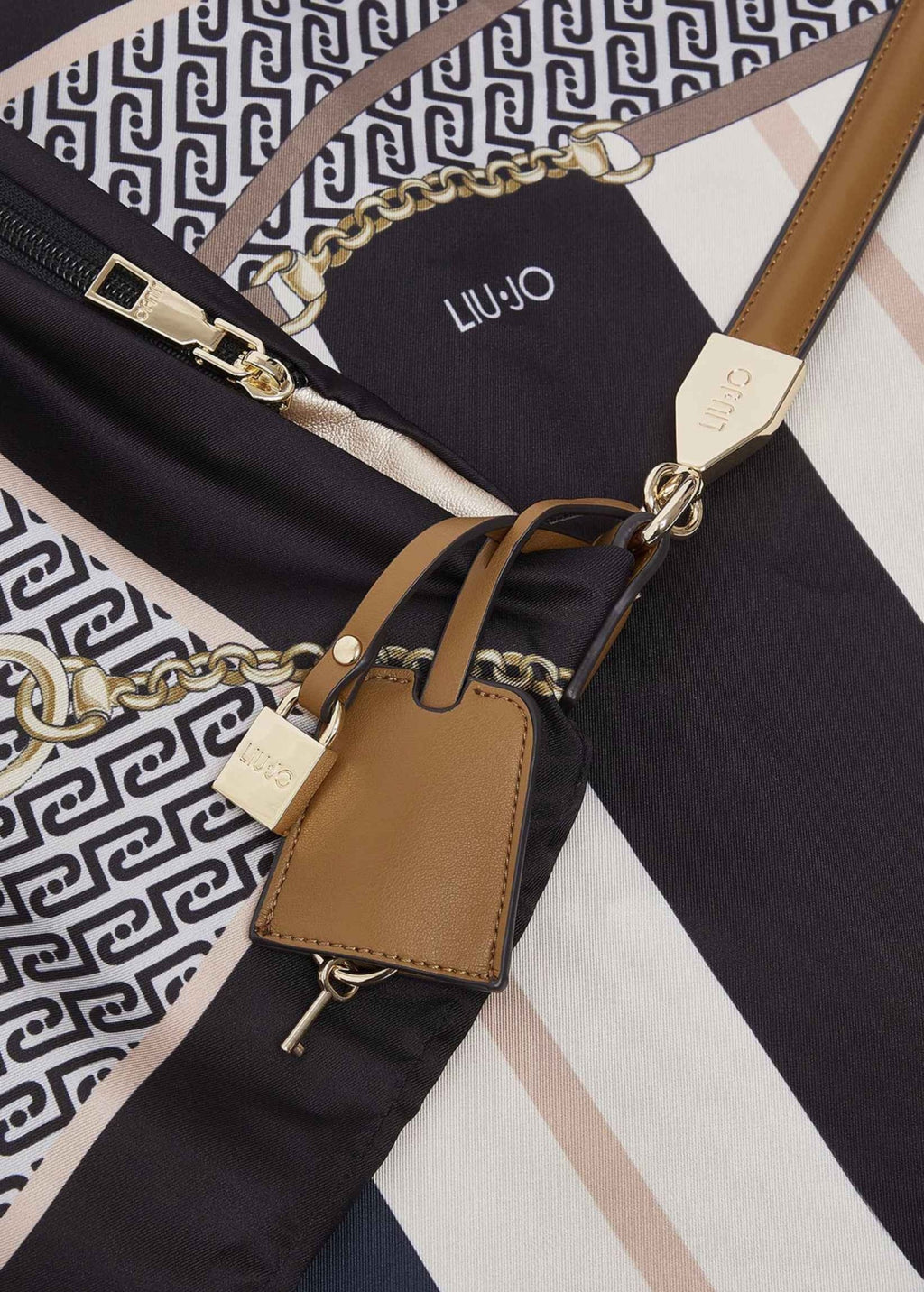 Borsa donna Liu-jo foulard bag nero multicolore BS26LJ66 AA6194 T2745 P9221