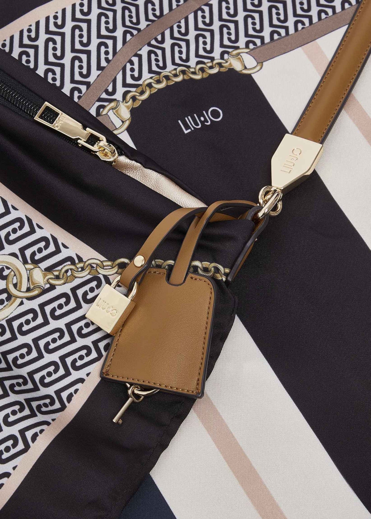 Borsa donna Liu-jo foulard bag nero multicolore BS26LJ66 AA6194 T2745 P9221