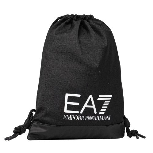 Zaino a sacca uomo EA7 Emporio Armani black/white logo UBS26EA02 7X000283 AF19722 UC001