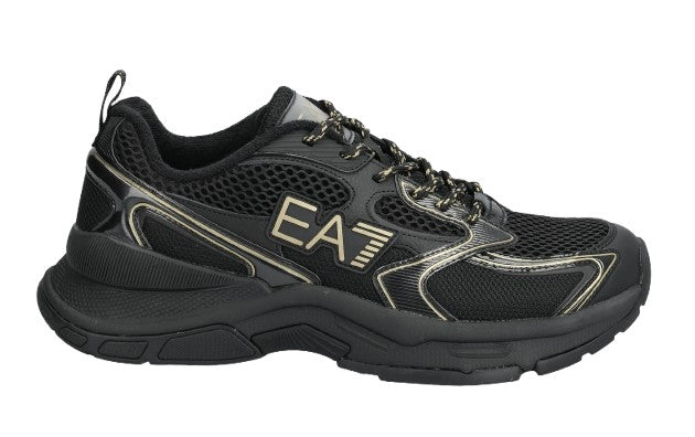Sneaker EA7 Emporio Armani Predator triple black/ gold unisex US26EA13 X8X249 XK446 MZ177