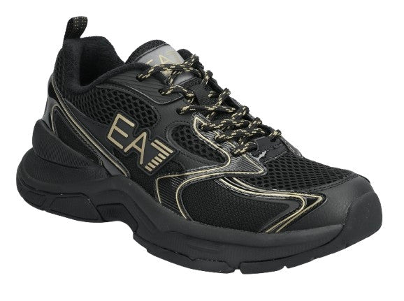 Sneaker EA7 Emporio Armani Predator triple black/ gold unisex US26EA13 X8X249 XK446 MZ177