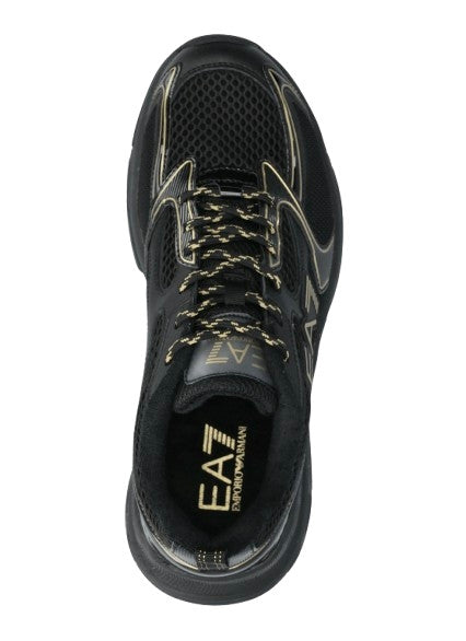 Sneaker EA7 Emporio Armani Predator triple black/ gold unisex US26EA13 X8X249 XK446 MZ177