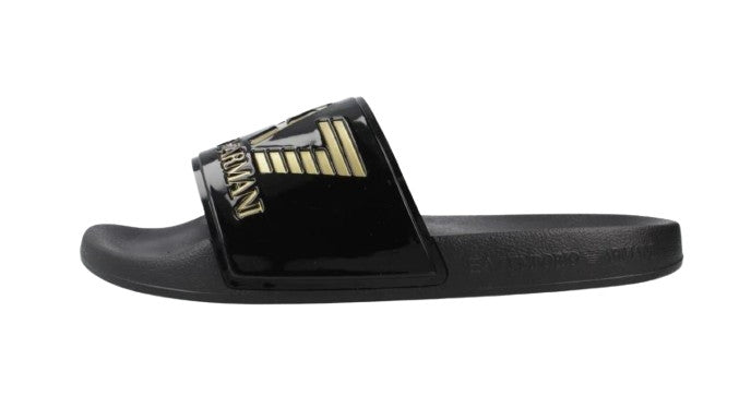 Slipper unisex EA7 Emporio Armani black/gold US26EA02 7X000108 AF15118 PC001
