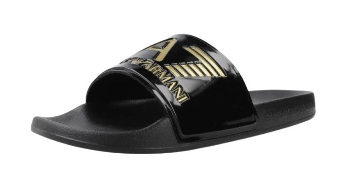 Slipper unisex EA7 Emporio Armani black/gold US26EA02 7X000108 AF15118 PC001