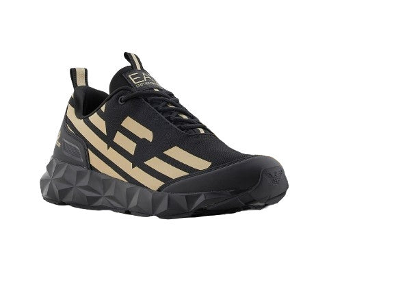 Sneaker EA7 Emporio Armani Ultimate C2 Kombat Core triple black/ light gold US26EA07 X8X217 XK433 R969