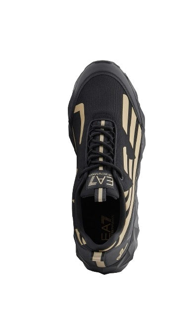 Sneaker EA7 Emporio Armani Ultimate C2 Kombat Core triple black/ light gold US26EA07 X8X217 XK433 R969