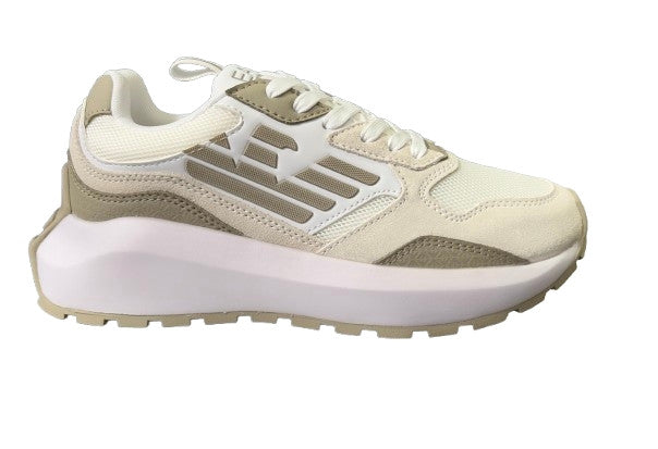 Sneaker EA7 Emporio Armani white/ aluminum US26EA25 7X000657 AF23110 MZ698