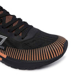 Sneaker running EA7 Emporio Armani triple black/orange US26EA18 7X000651 AF23103 MZ693