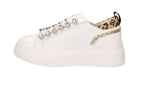 Sneaker donna Emanuélle Vee Bice strass white/animalier DS26EV02 461P-901-13-P003