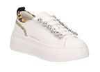 Sneaker donna Emanuélle Vee Bice strass white/animalier DS26EV02 461P-901-13-P003