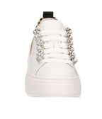Sneaker donna Emanuélle Vee Bice strass white/animalier DS26EV02 461P-901-13-P003