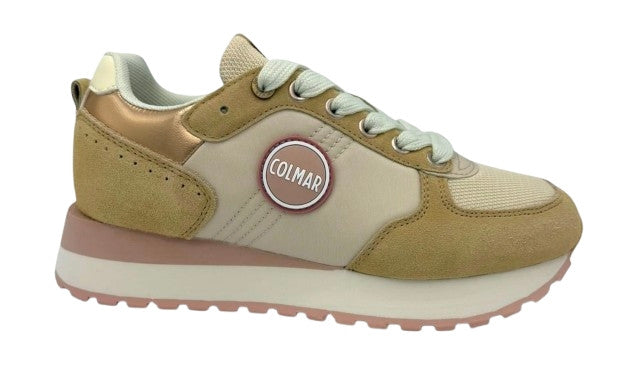 Scarpe donna Colmar sneaker Travis Authentic 051 beige/ rose DS26CO01