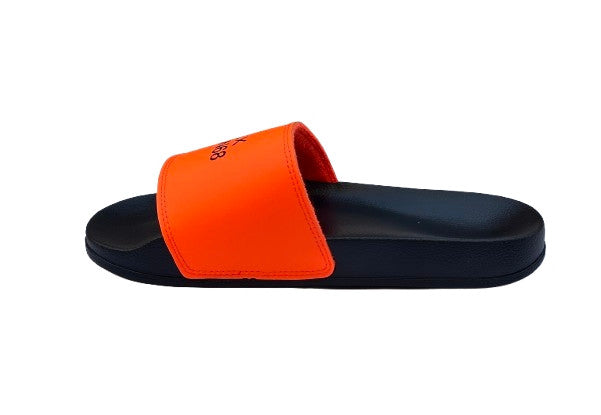 Beach slippers logo Sun68 1164 nero/arancio fluo uomo US26SU21 X36101