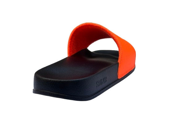 Beach slippers logo Sun68 1164 nero/arancio fluo uomo US26SU21 X36101