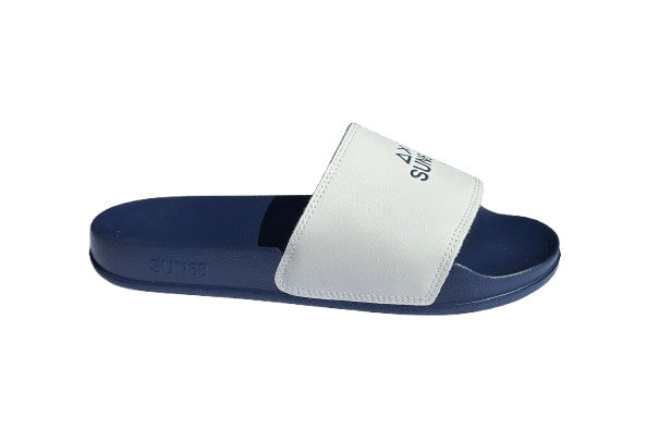 Beach slippers logo Sun68 0701 navy blue/bianco uomo US26SU24 X36101