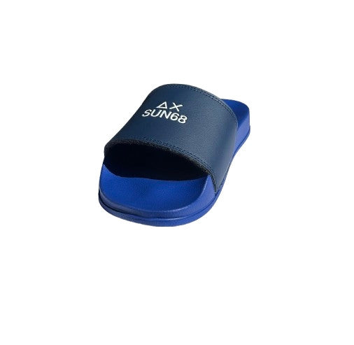 Beach slippers logo Sun68 1164 royal/navy blue uomo US26SU25 X36101
