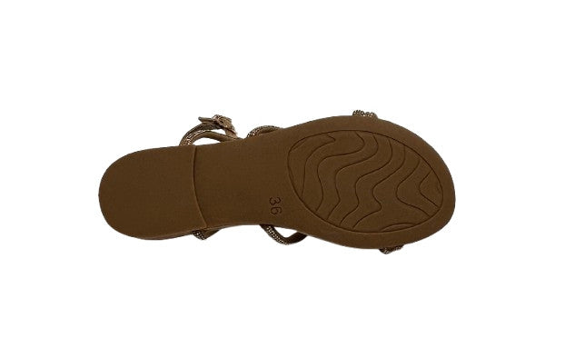Scarpe donna sandalo Gold&gold ecopelle oro DS26GG24 GK232