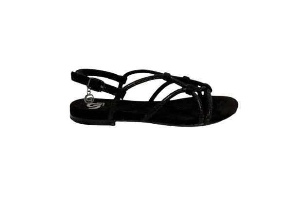 Scarpe donna sandalo Gold&gold ecopelle nero DS26GG25 GK232