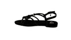Scarpe donna sandalo Gold&gold ecopelle nero DS26GG25 GK232