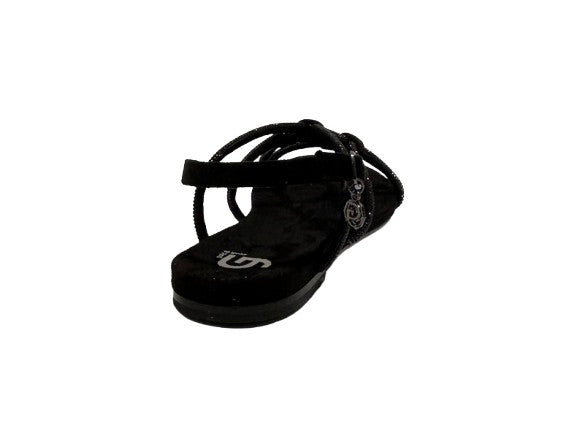 Scarpe donna sandalo Gold&gold ecopelle nero DS26GG25 GK232