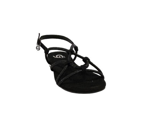 Scarpe donna sandalo Gold&gold ecopelle nero DS26GG25 GK232