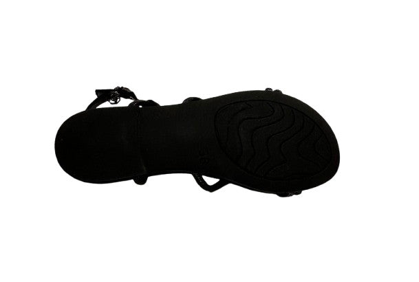 Scarpe donna sandalo Gold&gold ecopelle nero DS26GG25 GK232