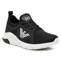 Sneaker running EA7 Emporio Armani mesh rubber black US21EA03 X8X056