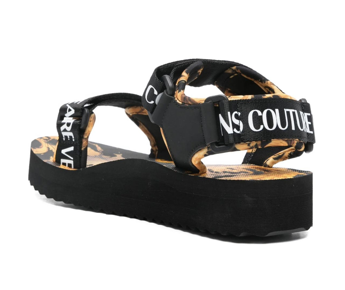 Sandalo donna Versace Jeans Couture nero DS26VE04 80VA3SX4 ZSS82 G89