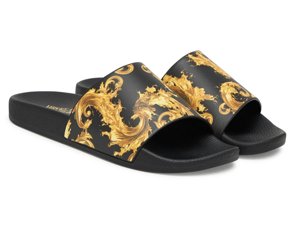 Slippers donna Versace Jeans Couture nero DS26VE03 80VA3SQ3 ZS365 G89