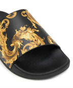Slippers donna Versace Jeans Couture nero DS26VE03 80VA3SQ3 ZS365 G89