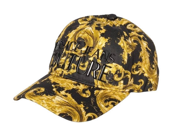 Cappello Baseball Versace Jeans Couture printed baroque black/ gold CS26VE05 80VAZK10 ZG420 G89