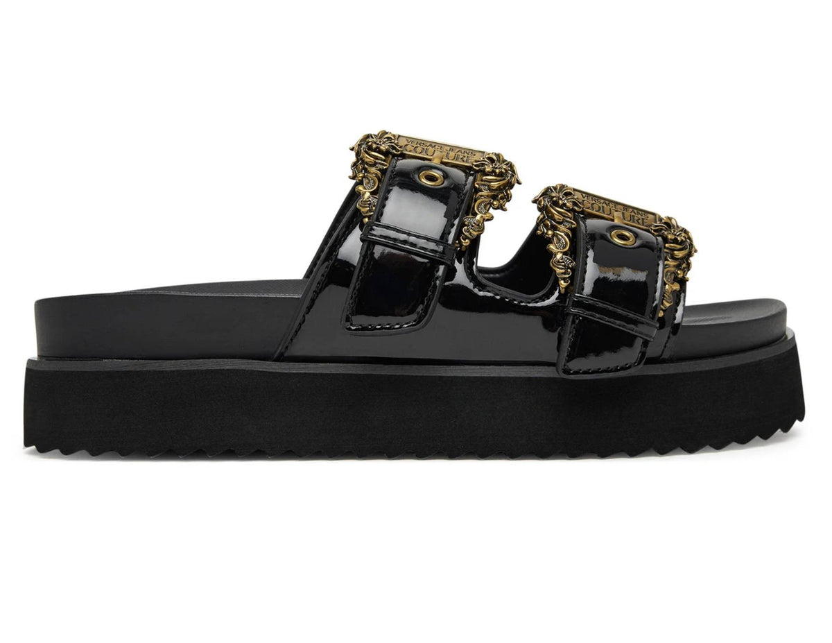 Sandalo donna Versace Jeans Couture zeppa nero DS26VE10 80VA3SM1 ZS190 899