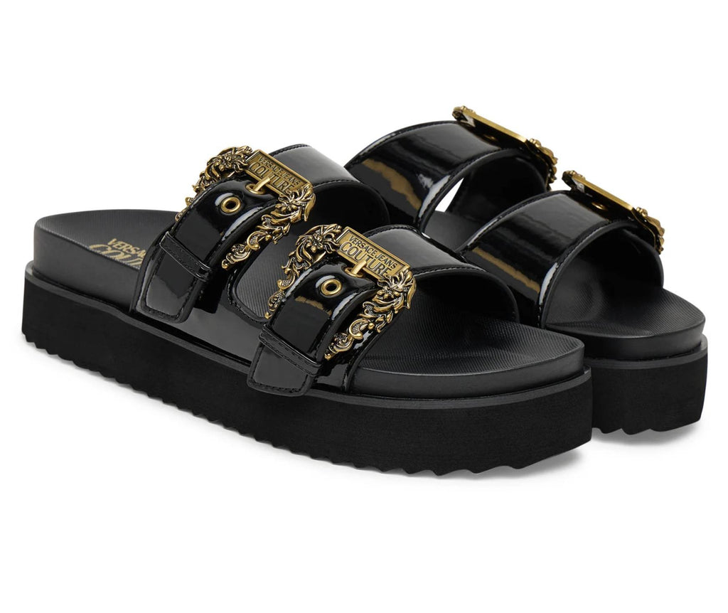 Sandalo donna Versace Jeans Couture zeppa nero DS26VE10 80VA3SM1 ZS190 899