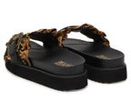 Slippers donna Versace Jeans Couture zeppa nero DS26VE09 80VA3SM5 ZS175 G89