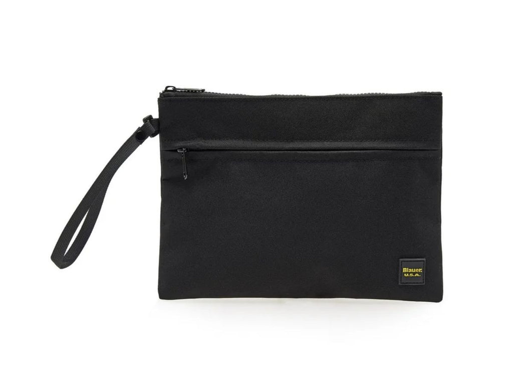 Borsa uomo Blauer pochette clutch in nylon nero BS26BU27 S6THIN01/ESS