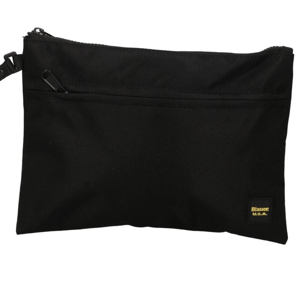 Borsa uomo Blauer pochette clutch in nylon nero BS26BU27 S6THIN01/ESS