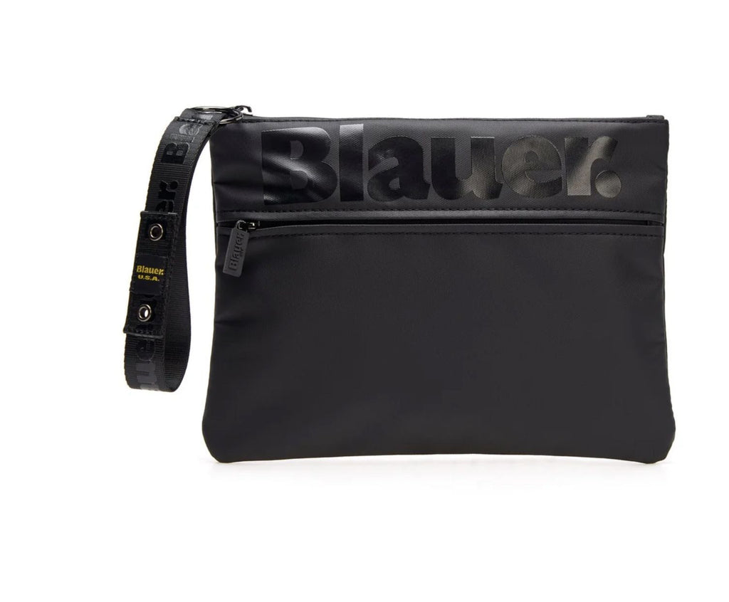 Borsa uomo Blauer pochette clutch in nylon nero BS26BU30 S6CONEY03/SPL