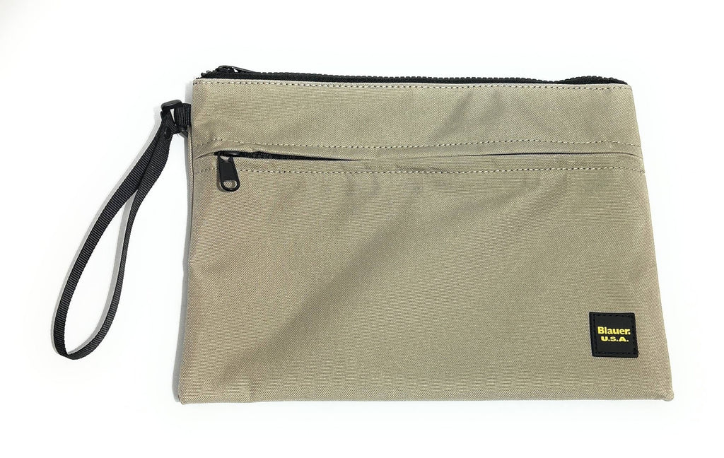 Borsa uomo Blauer pochette clutch in nylon grey BS26BU29 S6THIN01/ESS