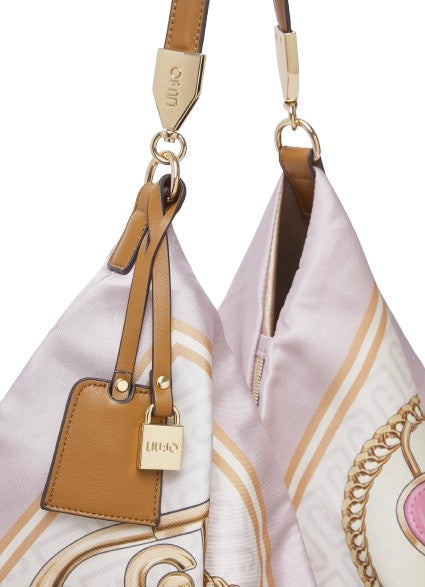 Borsa donna Liu-jo foulard bag rosa chiaro/ multicolore BS26LJ73 AA6194 T2745 P9223