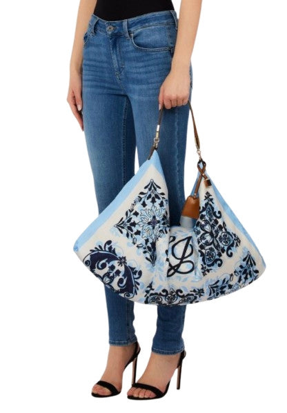 Borsa donna Liu-jo foulard bag azzurro/ multicolore BS26LJ68 AA6194 T2745 P9224