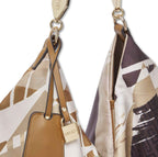 Borsa donna Liu-jo foulard bag marrone/ multicolore BS26LJ69 AA6194 T2745 P9225