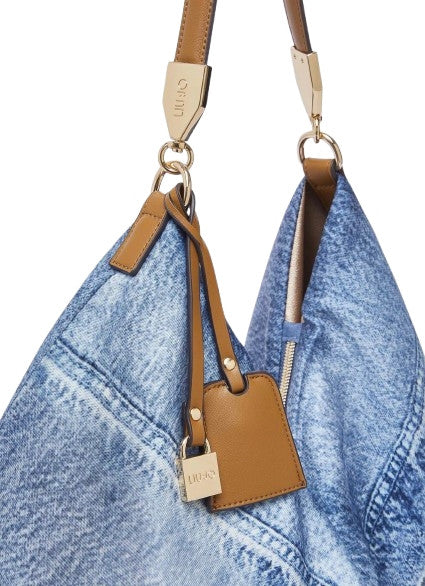 Borsa donna Liu-jo foulard bag in denim blue lux BS26LJ71 AA6194 T2745 79043