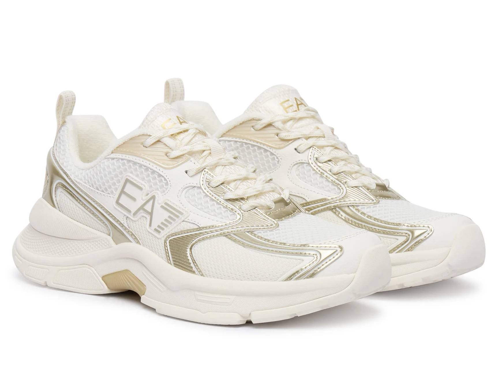 Sneaker EA7 Emporio Armani Predator white/gold unisex US26EA28 X8X249 XK446 MZ182