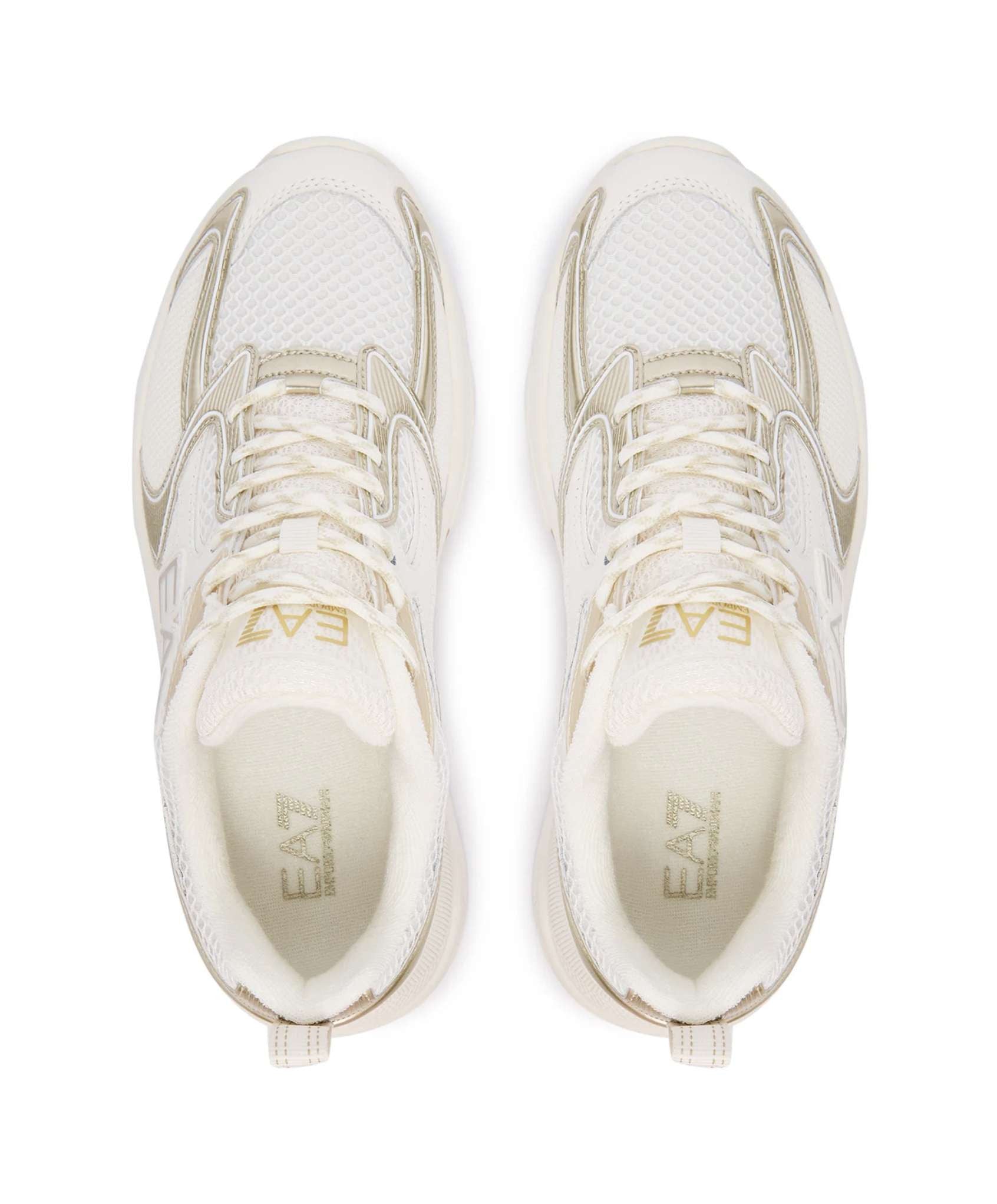 Sneaker EA7 Emporio Armani Predator white/gold unisex US26EA28 X8X249 XK446 MZ182