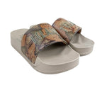 Ciabatta alta slippers donna Alviero Martini 1A Classe beige geo DS26PC03 2505 0289