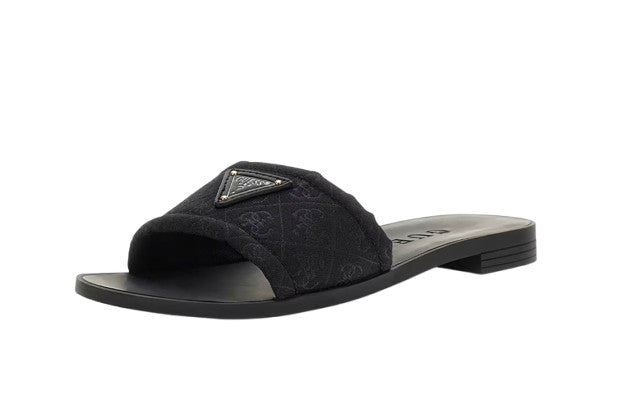 Ciabatta donna Guess sandalo logo Elysone black DS26GU47 FLJELSFAP03