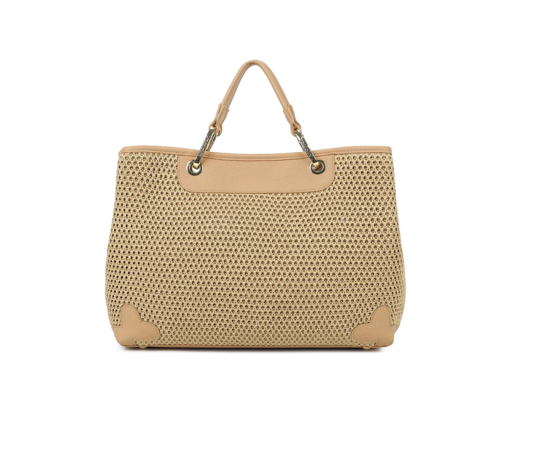 Borsa a mano con tracolla Braccialini Beth tricot biscotto BS26BR05 B18870